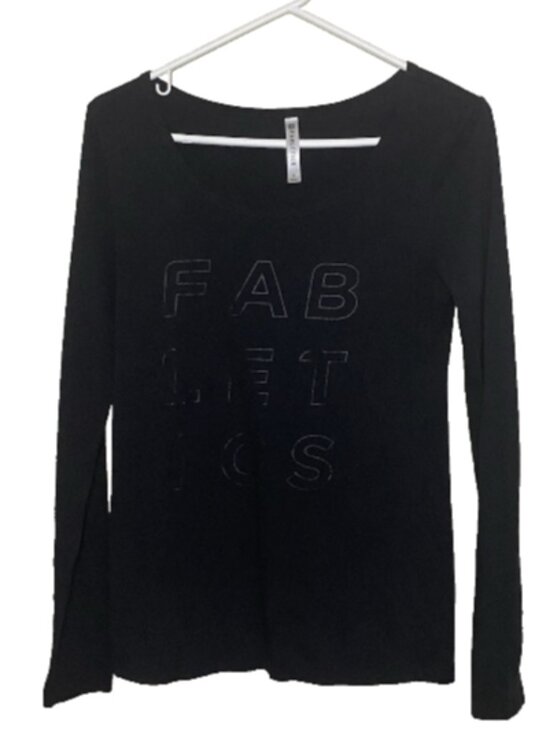 Fabletics Tops - Fabletics Small Women's Solid Black Workout Long Sleeve Top Blouse Black on Blac